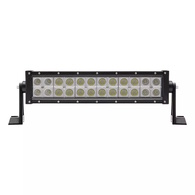 24 LED 325mm (13") Double Row Light Bar 12v-24v Black (2717 Effective Lumens)