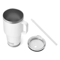 Rambler 35Oz (1035Ml) Mug With Straw - White