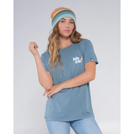 Fish N Chips Boyfriend Womens Short Sleeve T-Shirt - Atlantic Green