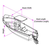 T-Top Boat Cover Ma 505-4 (6.2-6.5M)