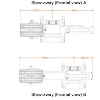 Ex750 Dual Trailer Jockey Wheel - 750Kg