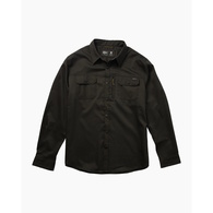 Fathom Long Sleeve Tech Flannel Shirt - Black