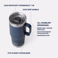 Rambler Travel Mug With Lid 20Oz - Key Lime