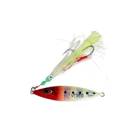 Dhu Drop Slow Pitch Jig - Silver Redhead Glow