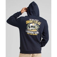 Caught Fk All Fleece Pullover Hoody - Navy