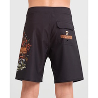 The Kraken Captain Youth Boys 15" Boardshorts - Black