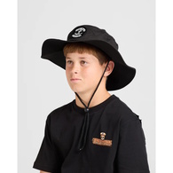 Skull Anchor Youth Boys Wide Brim Hat - Black