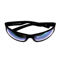 Ultra Polarised Sunglasses Tr90 Frame - Matte Black/Red Green Teal) Lens