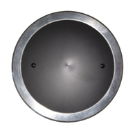 Commercial Quality Deck Plate Alloy Lid 150mm - Black