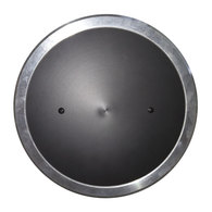 Commercial Quality Deck Plate Alloy Lid 200mm - Black