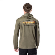 Graphic Solartech Hoodie - Brown Trout