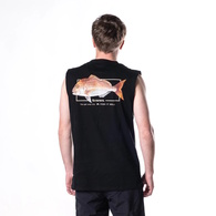 Artist Sleeveless Tank Singlet - Snapper Fish It Well