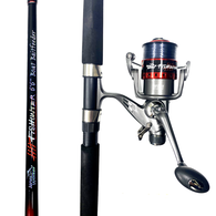 Baitfeeder 5000 Fishunter Boat Set 6'6" 4-8KG Spin Combo Spooled with Mono