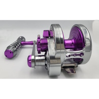 Monster Game Hg Pe7 Turbo Overhead Lever Drag Reel Titanium/Purple