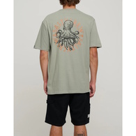 Tentacles Standard Short Sleeved Tee-Shirt - Kelp Green