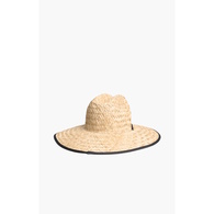 Big Blue Straw Hat - Natural