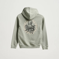 Tentacles Boys Hooded Fleece - Kelp Green