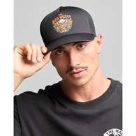 The Island Captain Foam Trucker Cap - Black