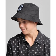 Anchor Bones Youth Boys Reversible Bucket Hat - Black