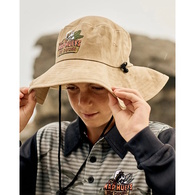 The Island Captain Youth Boys Wide Brim Hat - Tan