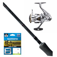 23 SEDONA 4000XG FJ / Blackout 7'0 5-10kg 2pc softbait combo W/Braid