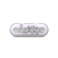 M6 9-32v LED Masthead Nav Light - White Bezel / Warm White LEDs