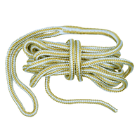 Double Braid Nylon Dock Line 12mm x 6m - Gold / White