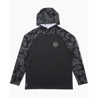 Apex Perforated Hood Long Sleeve Sunshirt / Fishing Jersey - Black Camo