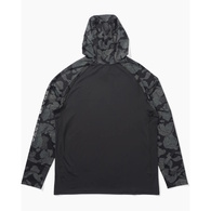 Apex Perforated Hood Long Sleeve Sunshirt - Black Camo