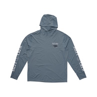 Angler Hooded Long Sleeve Sunshirt / Fishing Jersey - Storm