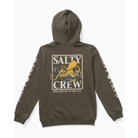 Ink Slinger Boys Hooded Fleece - Dusty Olive