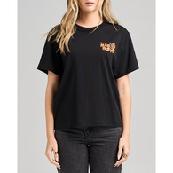 Rumble Jungle Womens Short Sleeve Tee Shirt - Black