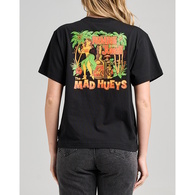 Rumble Jungle Womens Short Sleeve Tee Shirt - Black