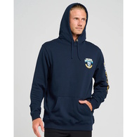 Skull Bucket List Fleece Pullover Hoodie - Navy