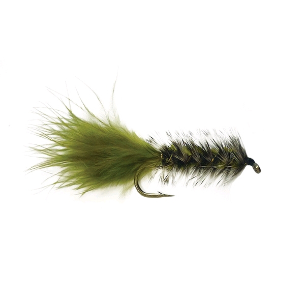 Olive Woolly Bugger Freshwater Trout Fly Streamer / #B04 Hook (Each ...