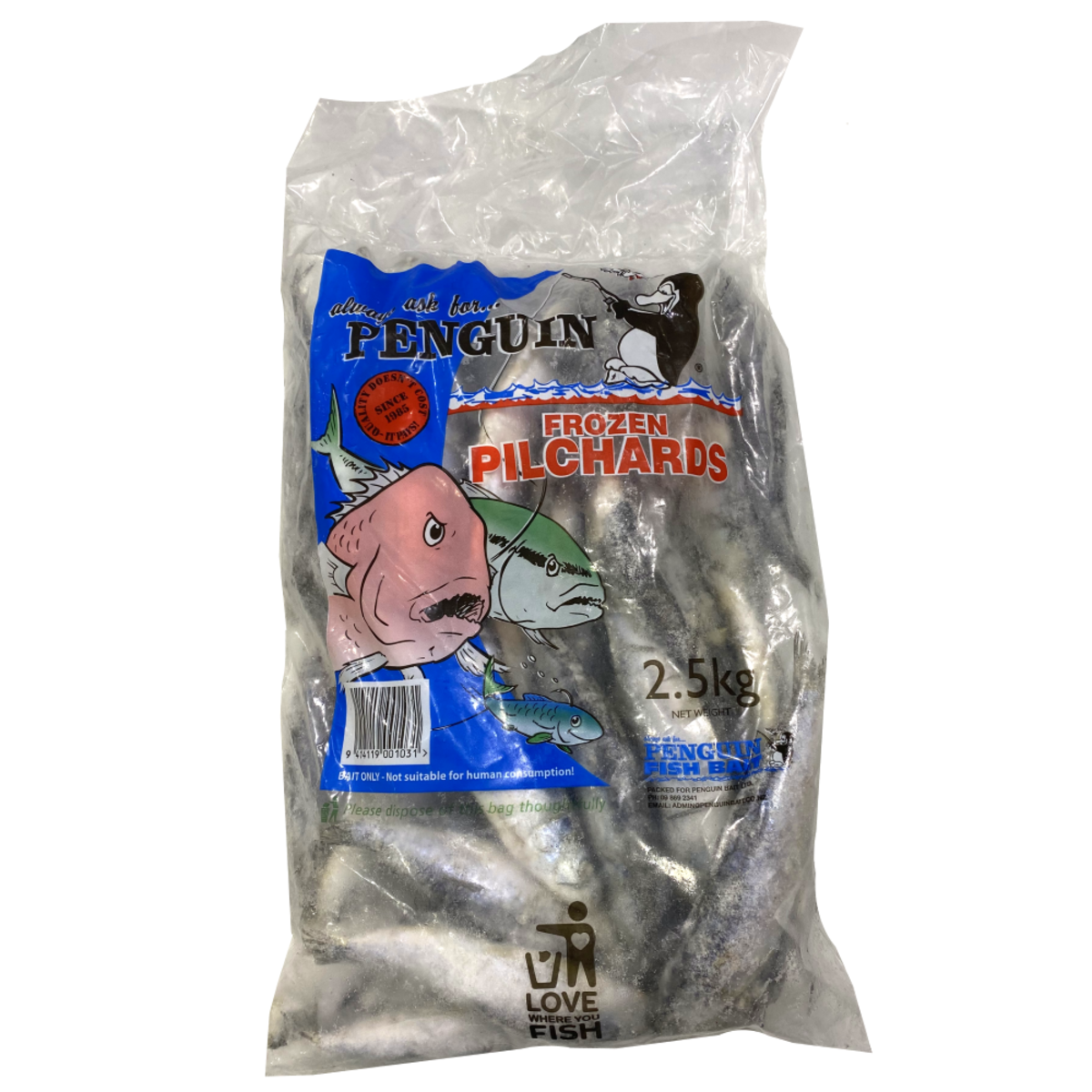 Anchovies 800G Frozen Bait - Click & Collect / Buy Instore Only