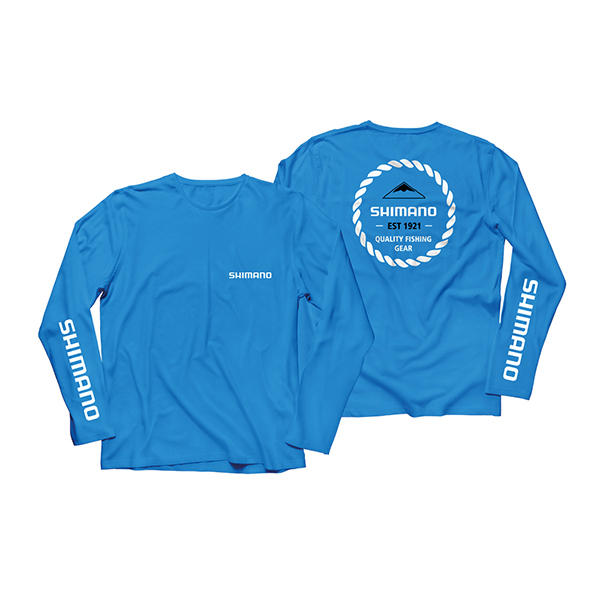 Established Long Sleeve Tech Shirt - Blue | Smart Marine
