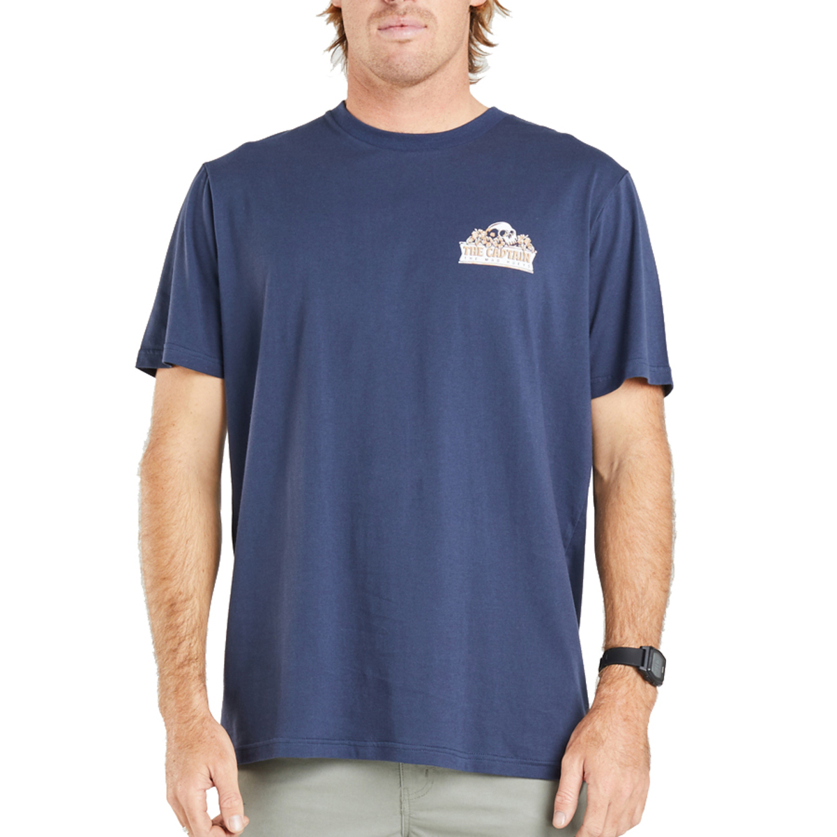 Tropic Captain Short Sleeve T-Shirt - Petrol Blue | Smart Marine